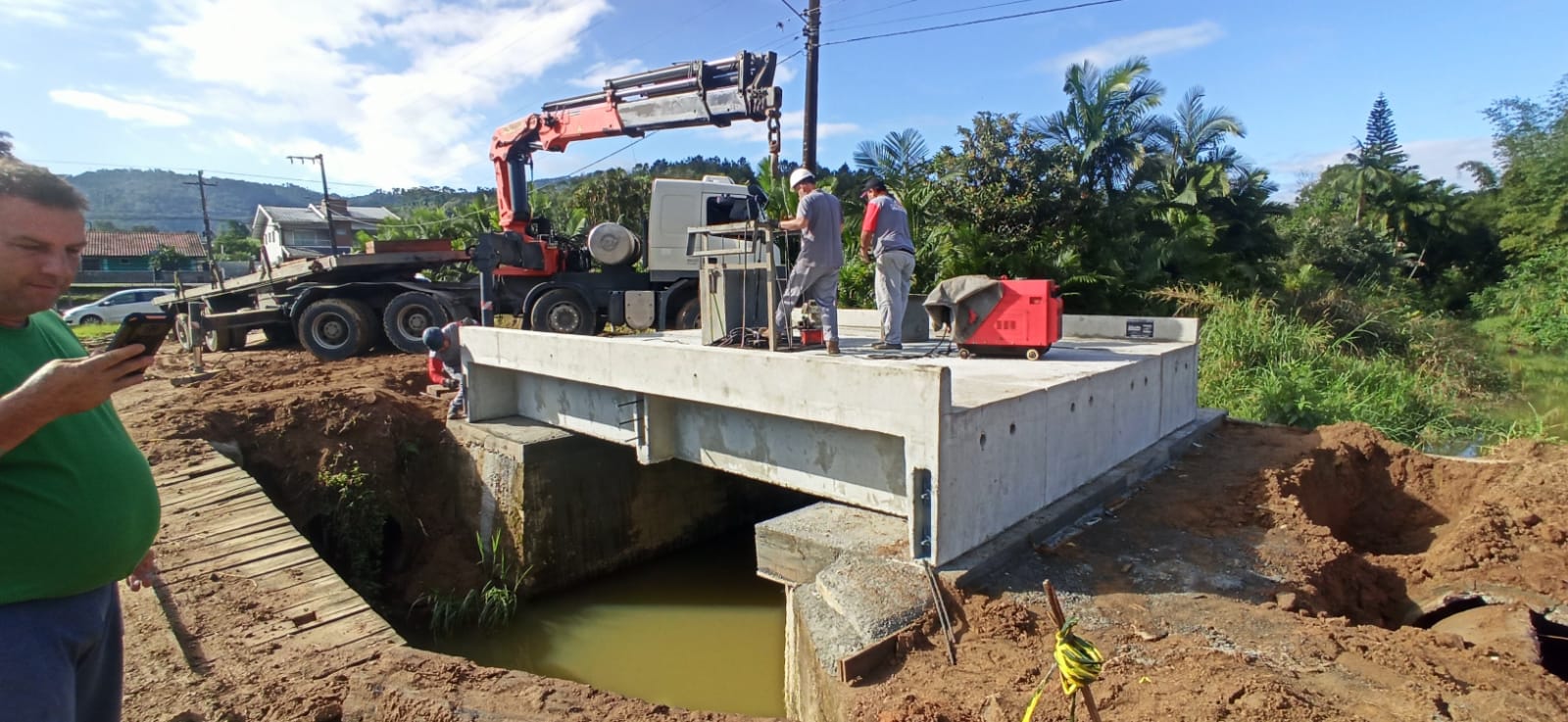 Novas pontes são instaladas no bairro Rodeio 32 e Rio Morto 3 IMG 20220921 WA0092