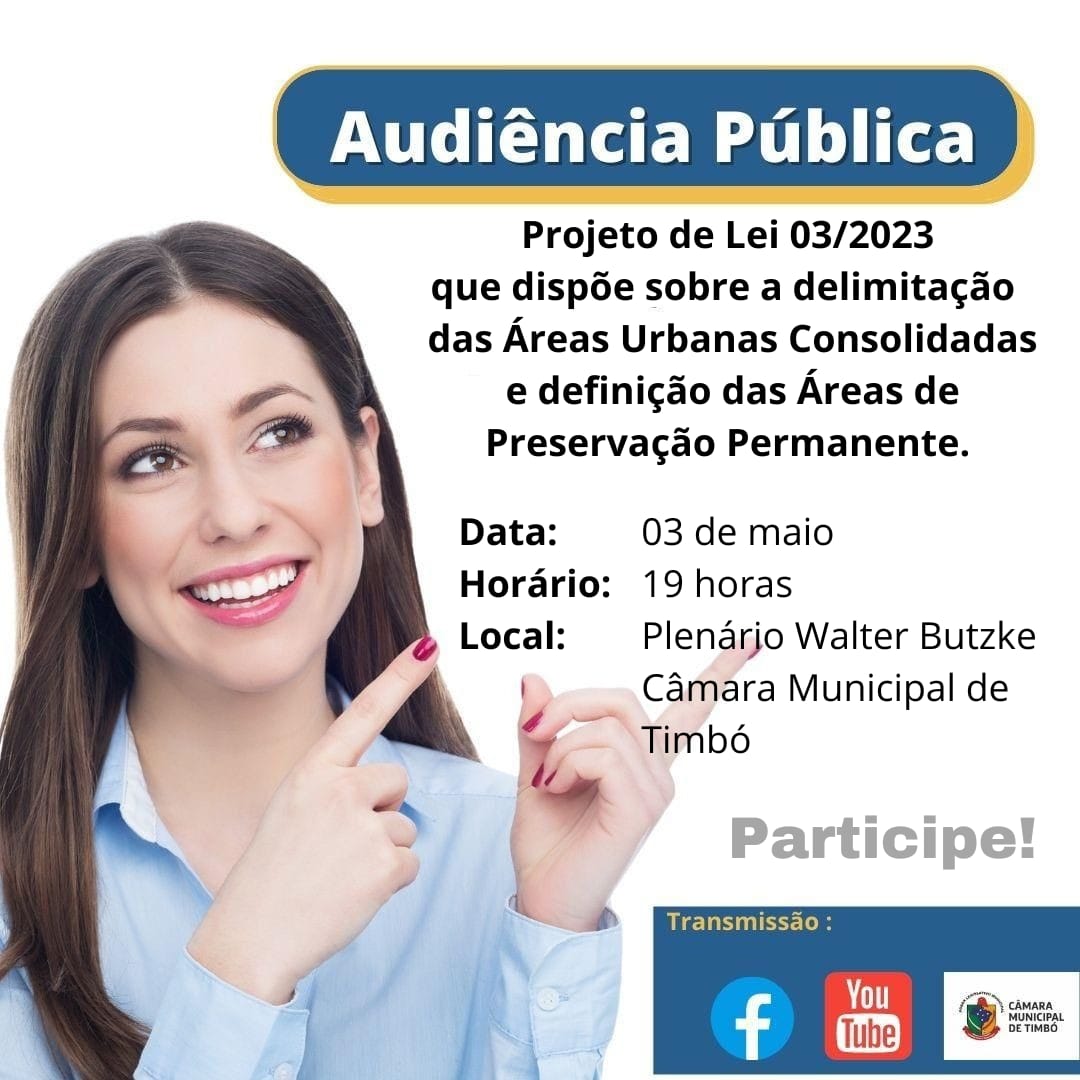Câmara de Timbó realiza Audiência Pública sobre delimitação de AUCs e definição das APPs 1 IMG 20230417 WA0021