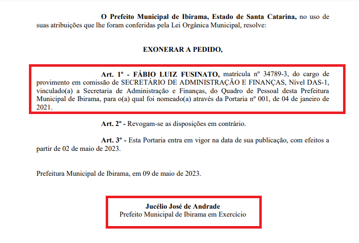 Preso em Lages, Prefeito de Ibirama pede afastamento por 90 dias 2