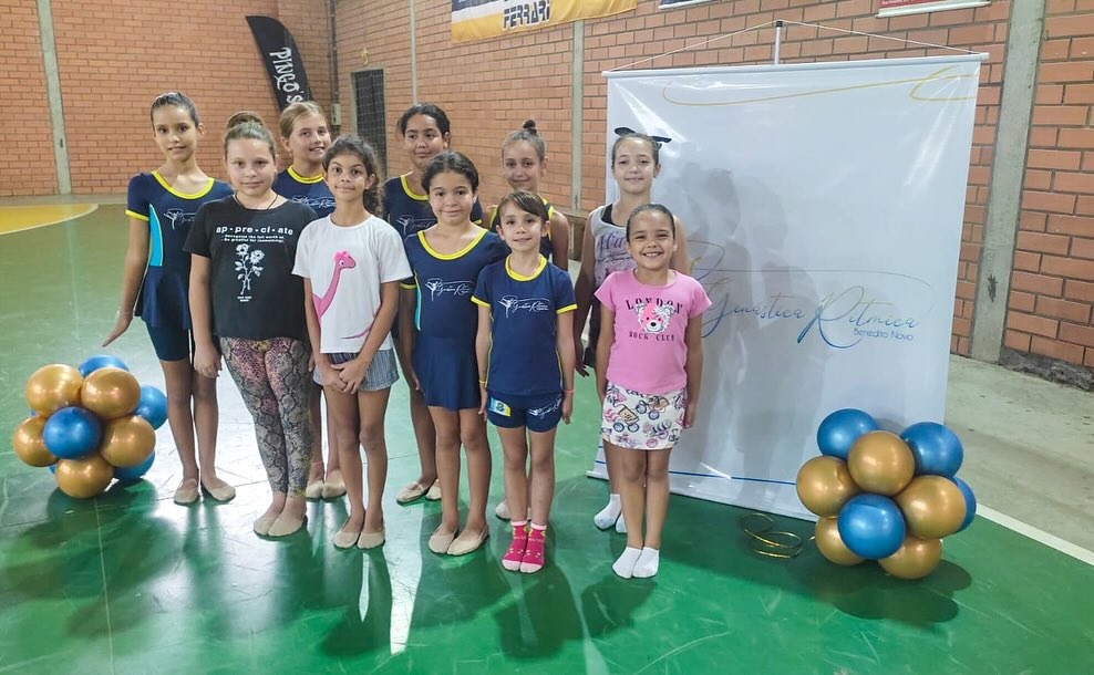Início das aulas de ginástica rítmica gratuitas em Benedito Novo 1 aulas de Ginastica Ritmica de Benedito Novo1