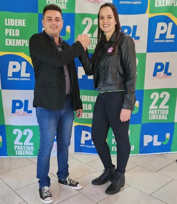 PL oficializa Chapa Pura em Doutor Pedrinho com vereador Guilherme e empresária Andréia Evaristo 1 Guilherme Doutor Pedrinho