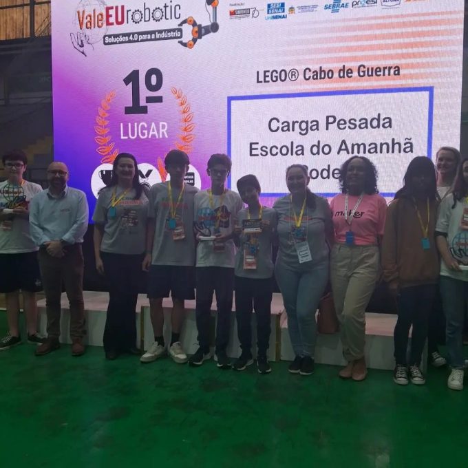 Escola do Amanhã de Rodeio conquista título no Desafio ValeEUrobotic 1 Escola do Amanha de Rodeio1
