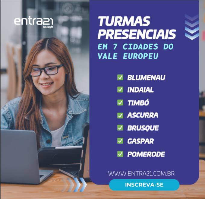 Programa de capacitação gratuito em tecnologia Entra21 está com inscrições abertas e vagas para Indaial 1 image 3