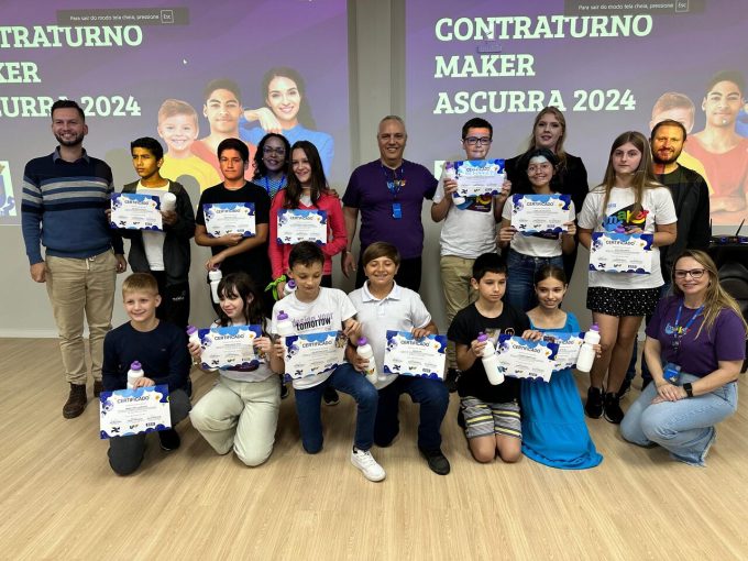 Prefeitura de Ascurra forma 70 alunos nas oficinas de Maker 1 Ascurra de Oportunidades Easy Resize.com