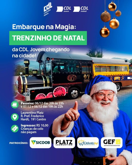 CDL Jovem Conexões e CDL Indaial promovem Trenzinho de Natal nestefinal de semana 1 WhatsApp Image 2024 12 03 at 20.28.36 1