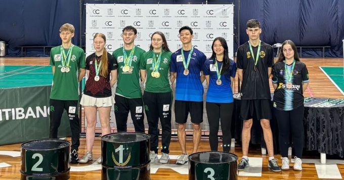 Ascurra se destaca no Sul Brasileiro de Badminton com seis medalhas conquistadas 1 Badminton Ascurra 1