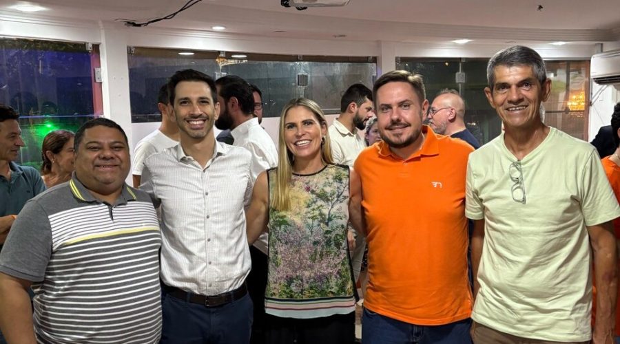 Da esquerda para a direita: Marcos, Leal, Monica, Décio e Dionei/Foto: NOVO Blumenau