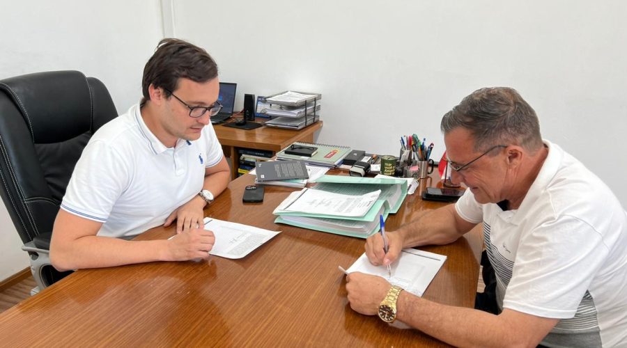 Prefeito Moser e Vereador Molinari