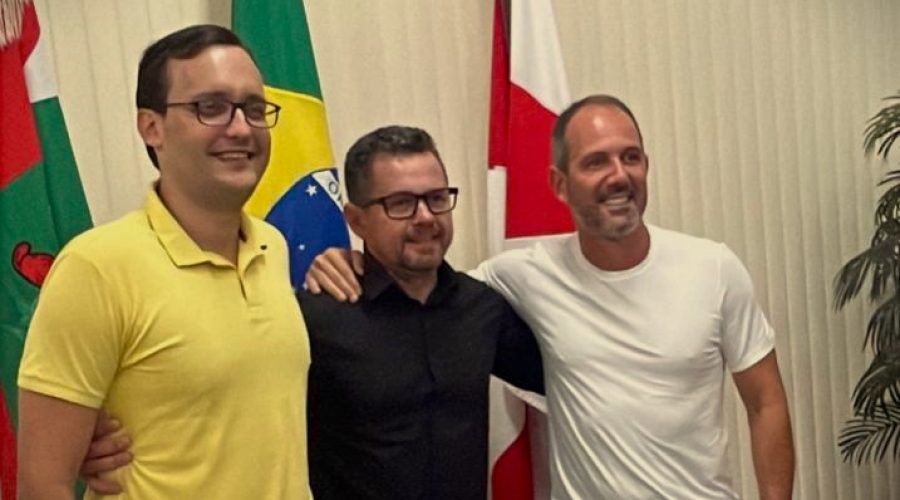 Prefeito André ,Vereador Jonas e Laércio
