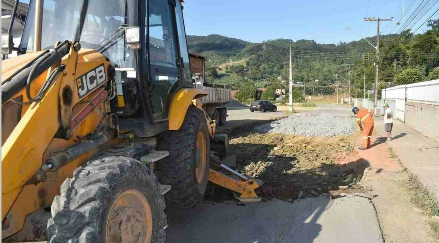 Rua Rio Belo em Rodeio