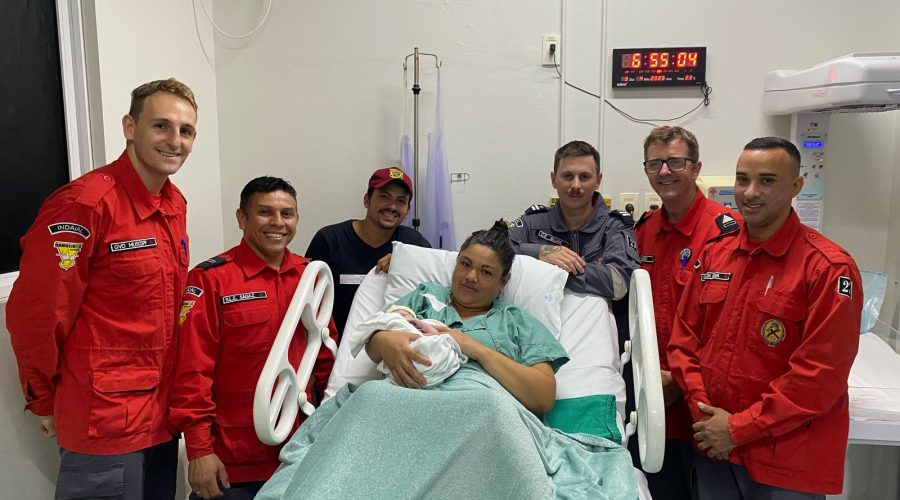 Bebê nasce dentro de viatura dos Bombeiros Voluntários de Indaial
