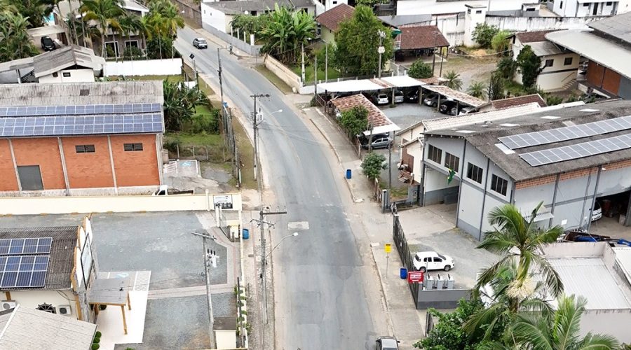 Avenida Carlos Schroeder em Indaial