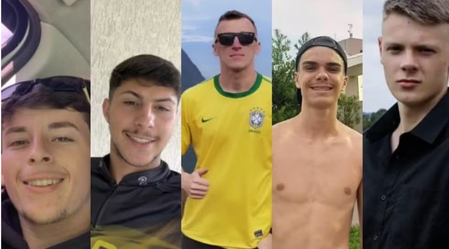 Vítimas são Gustavo Francisco Aguiar Franco, Thiago Vanderlei Bay, Jonar Gerber, André Luiz e Gabriel Lubanski