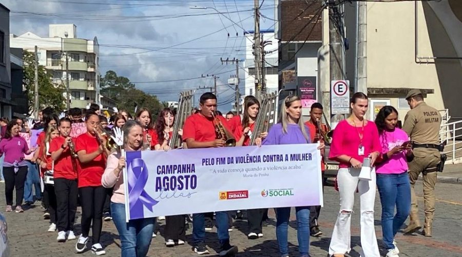 Agosto Lilás em Indaial