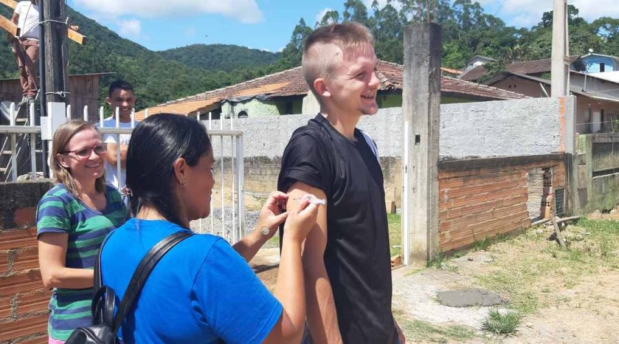 Vacinação em Indaial /Foto: Judson Lima